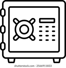 Deposit Box vector icon. Can be used for printing, mobile and web applications.