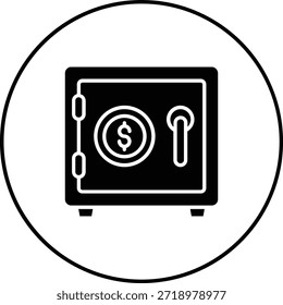 Einzahlungsfeld, Vektorsymbol. Kann für Druck-, Mobil- und Web-Anwendungen verwendet werden.