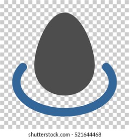Deposit Egg icon. Vector pictograph style is a flat symbol, color, chess transparent background. Designed for software and web interface toolbars and menus.
