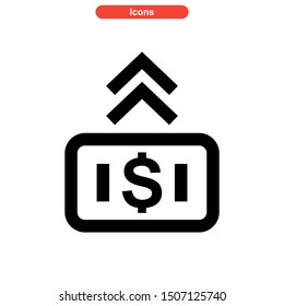 deposit icon isolated sign symbol vector illustration - high quality black style vector icons
