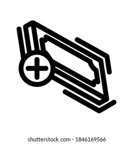 deposit icon or logo isolated sign symbol vector illustration - high quality black style vector icons
