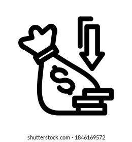 deposit icon or logo isolated sign symbol vector illustration - high quality black style vector icons
