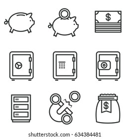 deposit icon set