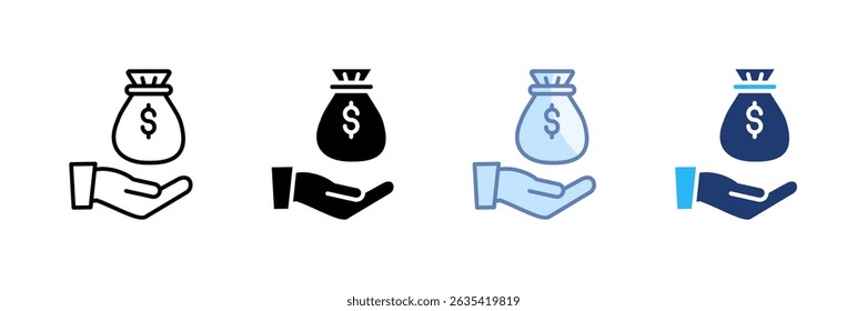 Ícone de Depósito Definir Coleção de Vários Estilos