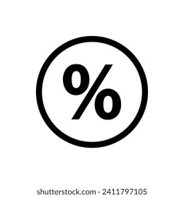 Deposit icon vector. Interest illustration sign. Loan interest symbol. Profit logo.