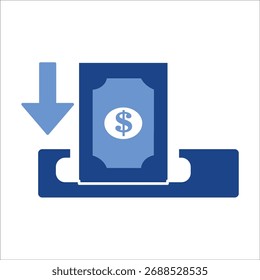 Iconos del depósito. Vector coloreado simple