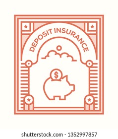 DEPOSIT INSURANCE ICON CONCEPT