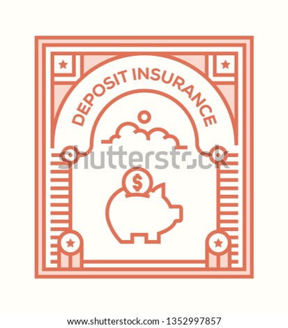 DEPOSIT INSURANCE ICON CONCEPT