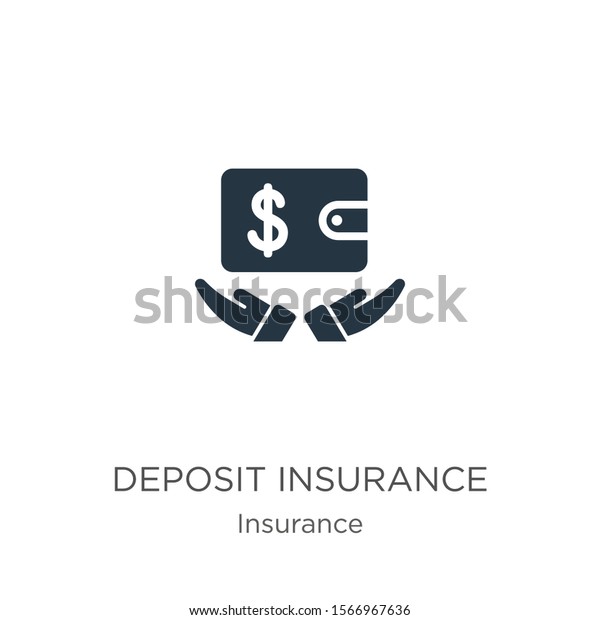Deposit insurance icon vector. Trendy flat deposit\
insurance icon from insurance collection isolated on white\
background. Vector illustration can be used for web and mobile\
graphic design, logo,\
eps10