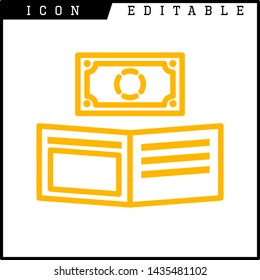 deposit money icon isolated sign symbol vector illustration - vector