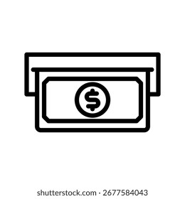 Deposit Money line icon , Vektor, Pixel perfekt, Illustratordatei 