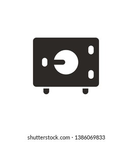 Deposit, money, safe vector icon. Simple element illustration from UI concept. Deposit, money, safe vector icon. Finance concept vector illustration.