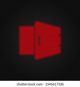 Deposit, open, safe vector Light red color retro style vector icon