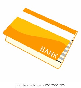 Deposit passbook for depositor. Flat vector illustration.