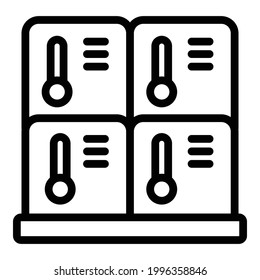 Deposit room icon. Outline Deposit room vector icon for web design isolated on white background