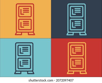 Deposit Room Locker Logo, Simple Flat Icon of deposit,room,locker