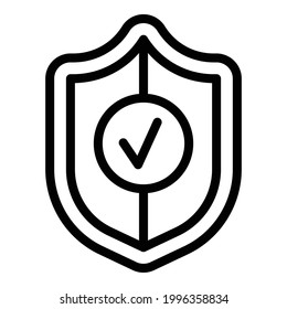 Deposit room secured icon. Outline Deposit room secured vector icon for web design isolated on white background