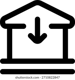 Deposit Vektor Design im modernen Stil, Business-Banking und Geld sparen Konzept, Corporate Finance Illustration. Liniensymbol