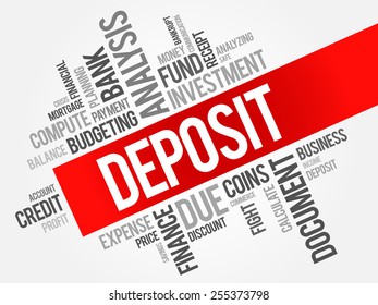 DEPOSIT word cloud, business concept