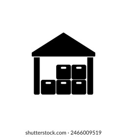 depot concept line icon. Simple element illustration. depot concept outline symbol design.