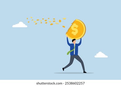 Depreciation, businessman disappeared as the value of the dollar decreased and the coins dissolved. 