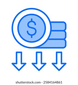 Depreciation Icon Element For Design