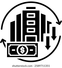 Depreciation Icon Element For Design