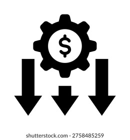 Depreciation Icon Element for Design