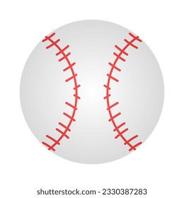 Depressed baseball. Softball. Silhouette vector. Isolated vector icons 