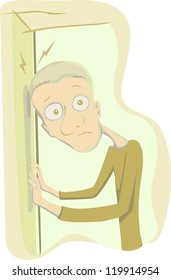 Depressed or crazy man