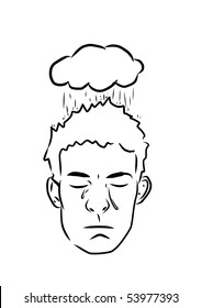 Depressed Crying Boy Mental Illness