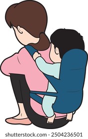 A depressed housewife raising children
