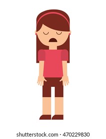 depressed person character isolated vector illustration design vector illustration design