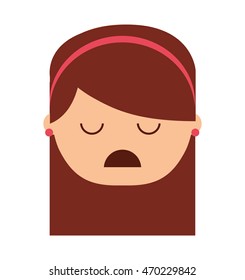 depressed person character isolated vector illustration design vector illustration design