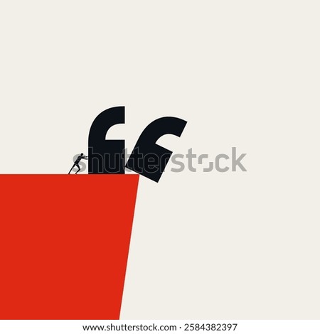Depression and apathy vector concept. Symbol of mental health issues, disorder, loneliness. Minimal design eps10 illustration.