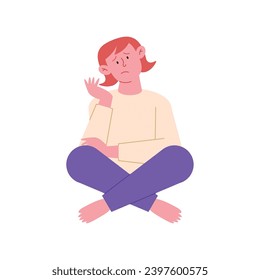 diseño de depresión de un vector mujer aislado