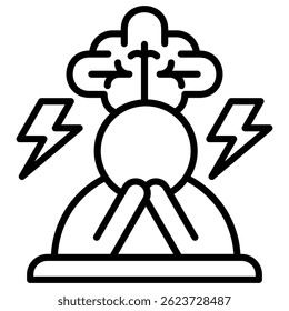 Elemento De Ícone De Depressão Para Design