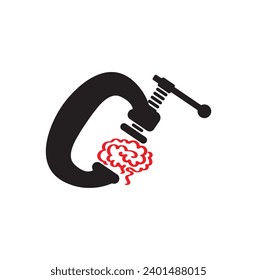 depression icon on white background