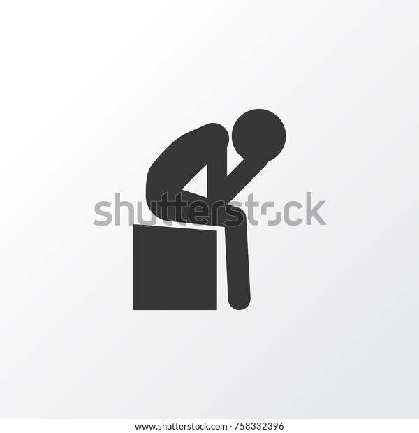 Depression Icon Symbol Premium Quality Isolated Stock Vector (Royalty ...