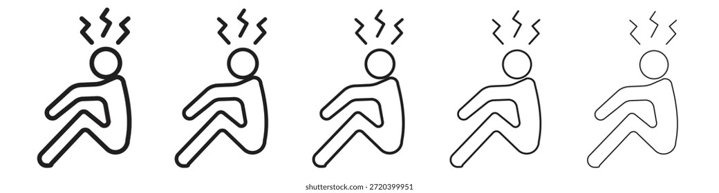 Depresión icono Vector elemento de diseño Vector eps 10