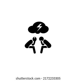 depression icon vector design templates 
