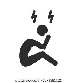 Depression icon web design in vector