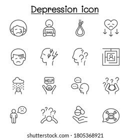 Depressionslinie Symbol, Vektorgrafik-Design