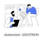 Depression medication abstract concept vector illustration. Psychiatrist prescribes antidepressant therapy to sad and stressed patient, medicine industry, mental disorders abstract metaphor.