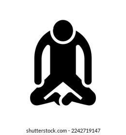 depression people silhouette glyph icon vector. depression people silhouette sign. isolated symbol illustration