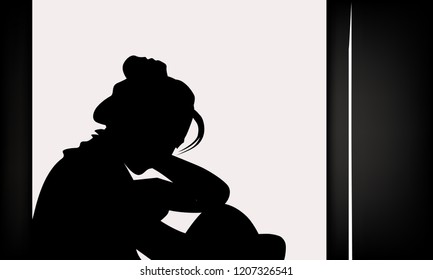 Depression symptoms,deep sadness,avoid social and isolated person