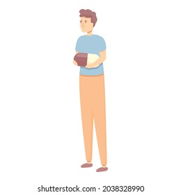 Depression therapy icon cartoon vector. Mental health. Depressed patient