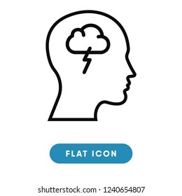Depression vector icon