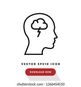 Depression vector icon