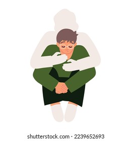 depressive man loss and death, isolated